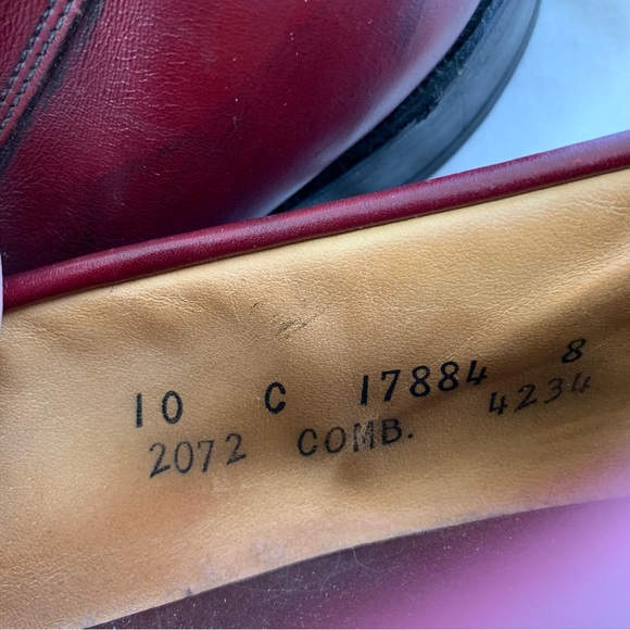 Allen Edmonds St. Denis Burgundy Leather Penny Loafer, men’s 10, dress, career main image 6